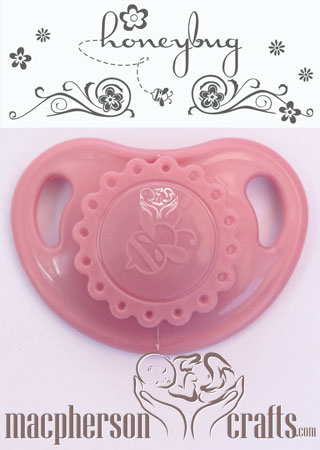 HoneyBug Precious Vintage Pacifier - Rose Pink