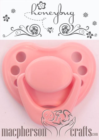 HoneyBug Sweetheart Pacifier - Piggy Pink