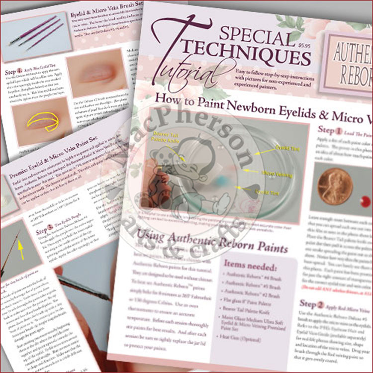 Reborn Ebooks, Books & DVDs How to Paint Newborn Eyelids & Micro Veins