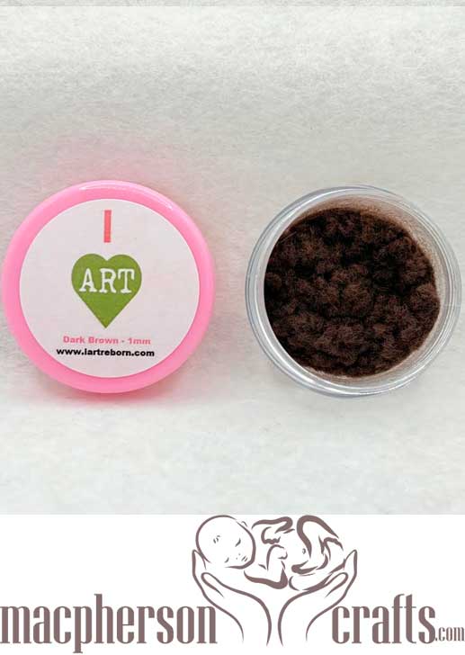 I Art Reborn ~ Peach Fuzz ~ Dark Brown ~ 1mm ~ Sample Size