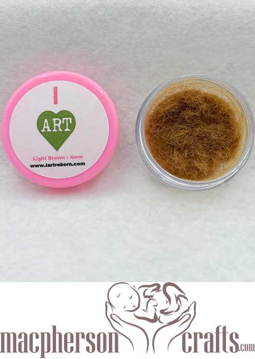 I Art Reborn ~ Peach Fuzz ~ Light Brown ~ 4mm ~ Sample Size
