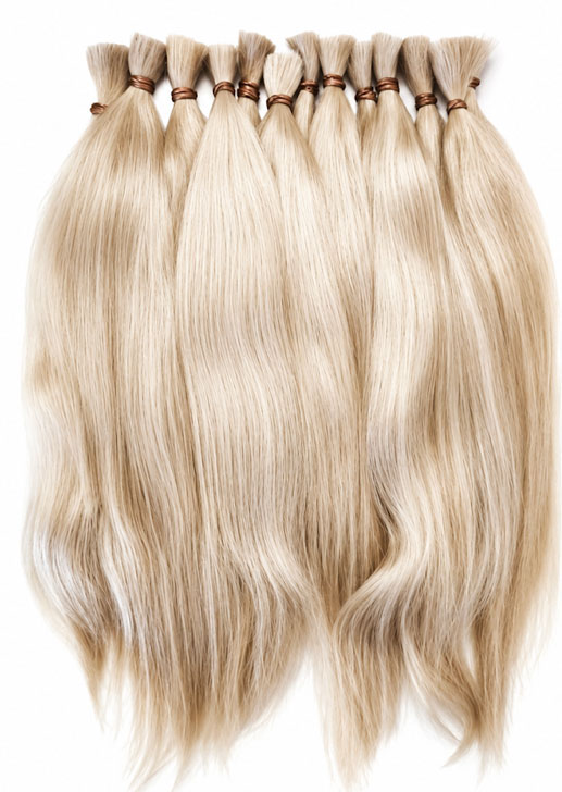 Ju&amp;Na Finest Mohair ~ Straight Newborn Baby ~ Baby Blonde