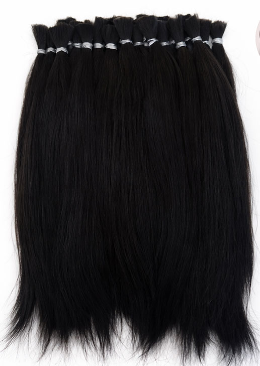 Ju&amp;Na Finest Mohair ~ Straight Newborn Baby ~ Black