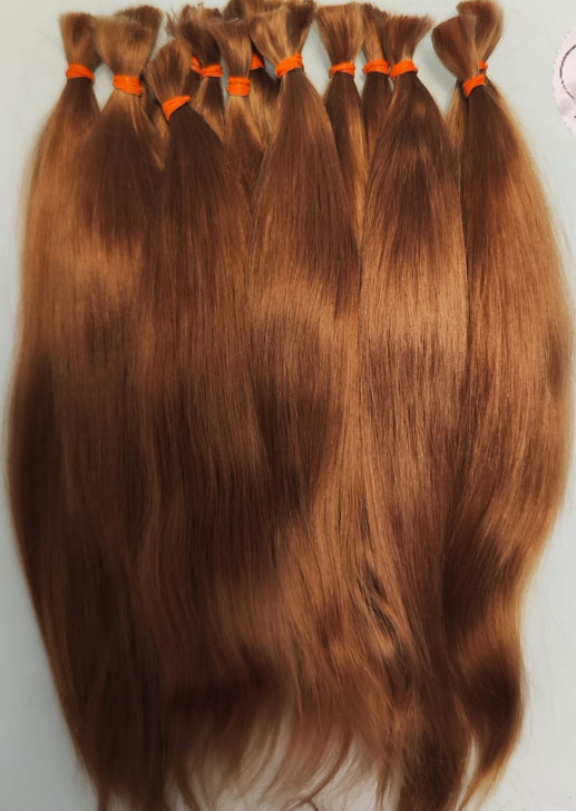 Ju&amp;Na Finest Mohair ~ Straight Newborn Baby ~ Golden Auburn