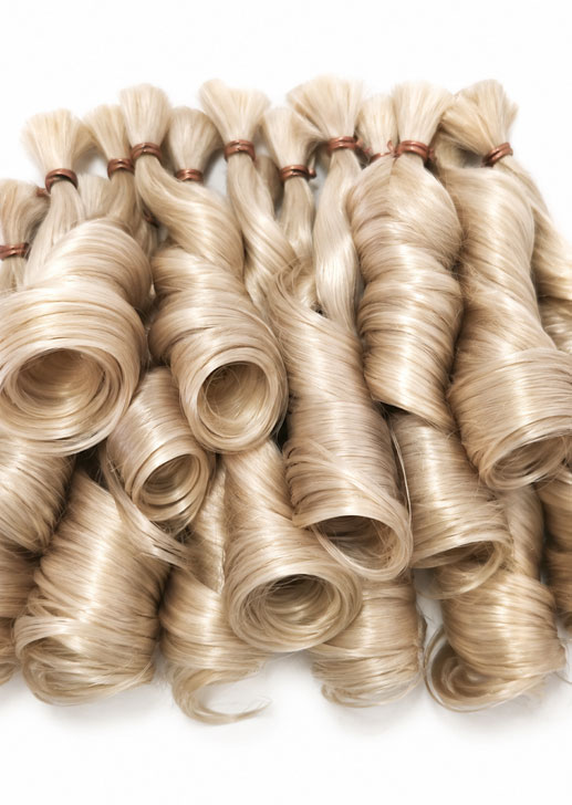 Ju&amp;Na Finest Mohair ~ Wavy Newborn Baby ~ Baby Blonde