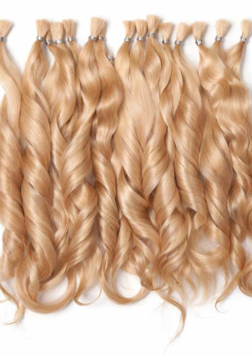 Ju&amp;Na Finest Mohair ~ Wavy Newborn Baby ~ Light Golden Blonde