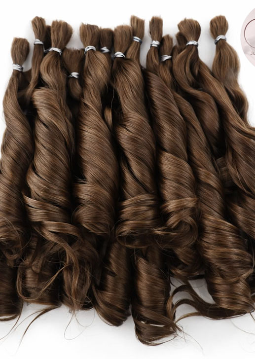 Ju&amp;Na Finest Mohair ~ Wavy Newborn Baby ~ Medium Blonde