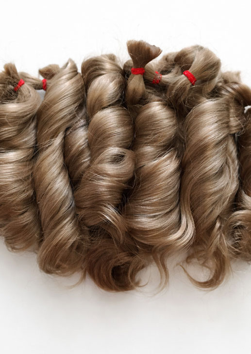 Ju&amp;Na Finest Mohair ~ Wavy Newborn Baby ~ Natural Blonde