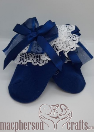 Lace Socks - Blue