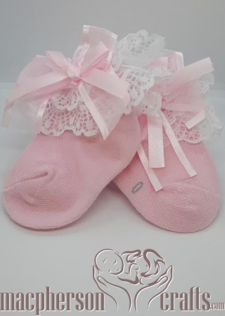 Lace Socks - Pink
