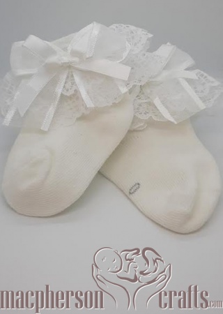 Lace Socks - White