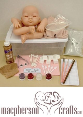 Learn to Reborn~Basic Beginner Complete Doll Making Kit~by DKI~Heat Set~Genesis