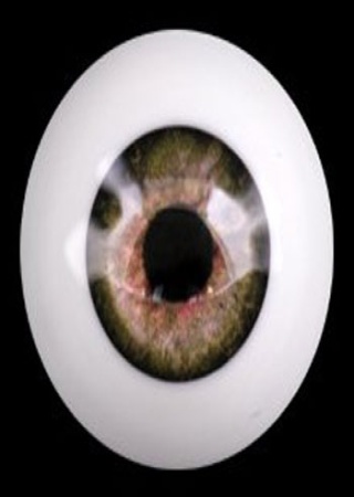 8mm Realistic Acrylic Eyes - Hazel Green