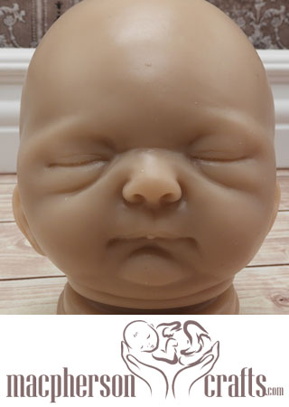 Silicone Baby Head For Cloth Cuddle Body Baby 