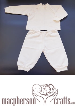 Off White 3 Snap T-shirt and Pants Set ~ Preemie