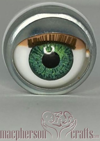 Peek a Boo Eyes - 16mm - Ocean Green