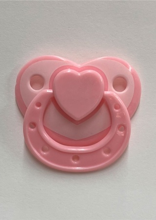 Coral Heart Pacifier