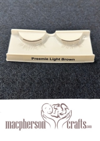 Eyelash Set - Preemie Light Brown