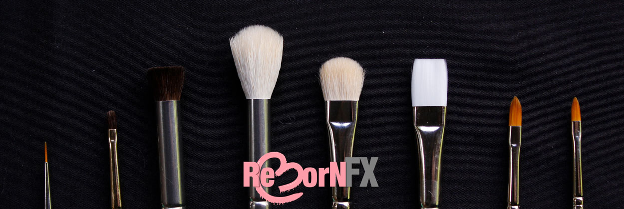 RebornFX 4 Piece Angle Brush Set