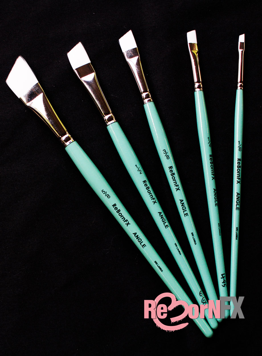 RebornFX 4 Piece Angle Brush Set