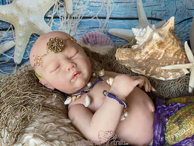 Reborn Mermaid Baby - Rhynn – Keepsake Cuties Nursery