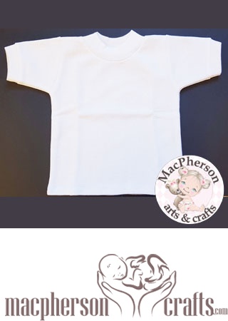 Ribbed Cuff Preemie T-Shirt ~ White