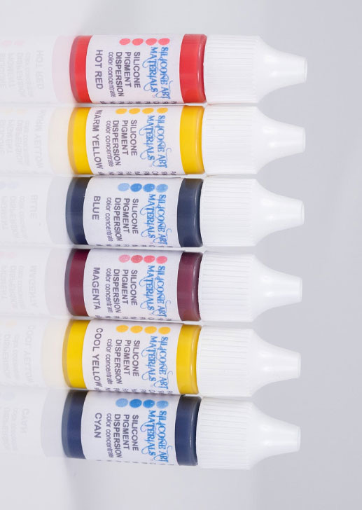 x SAM Silicone Paint ~ Primary ~ 6 Colors