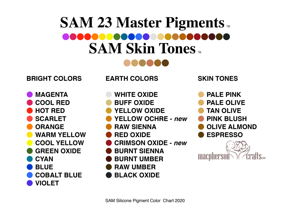 SAM 23 Master Pigments – Silicone Pigment Kit – 24 Pieces