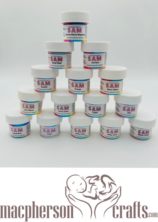 SAM Dry Pigment Set ~ Bright Colors ~ 15 Color Set