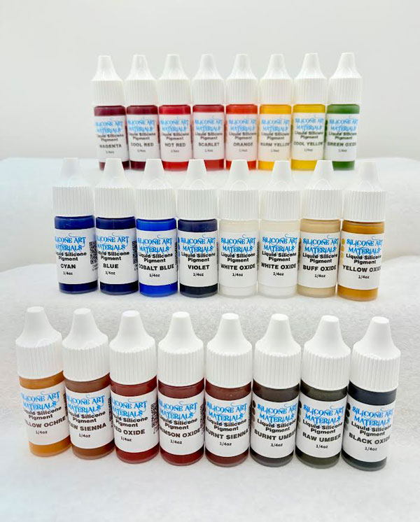SAM Liquid Silicone Pigment Set ~ Master Pigment ~ 23 Colors ~ 1/4OZ