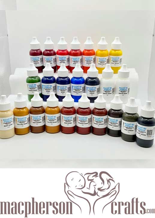 SAM Silicone Pigment Set ~ Master Pigment ~ 23 Colors ~ 1OZ