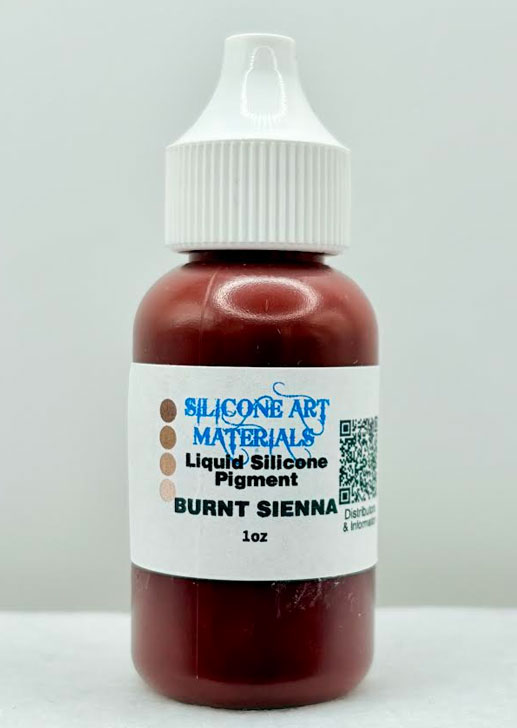 SAM Liquid Silicone Pigment ~ Burnt Sienna ~ 1 OZ