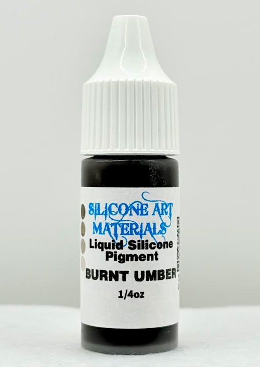 SAM Liquid Silicone Pigment ~ Burnt Umber ~ 1/4 OZ