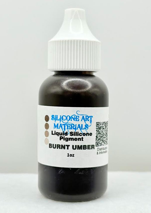 SAM Liquid Silicone Pigment ~ Burnt Umber ~ 1 OZ