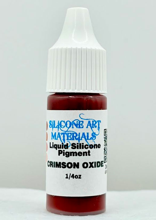 SAM Liquid Silicone Pigment ~ Crimson Oxide ~ 1/4 OZ