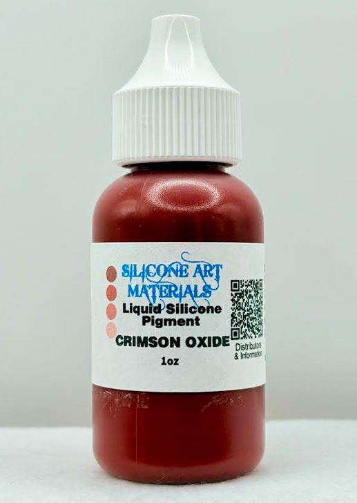 SAM Liquid Silicone Pigment ~ Crimson Oxide ~ 1 OZ