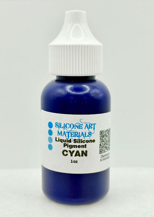 SAM Liquid Silicone Pigment ~ Cyan ~ 1 OZ