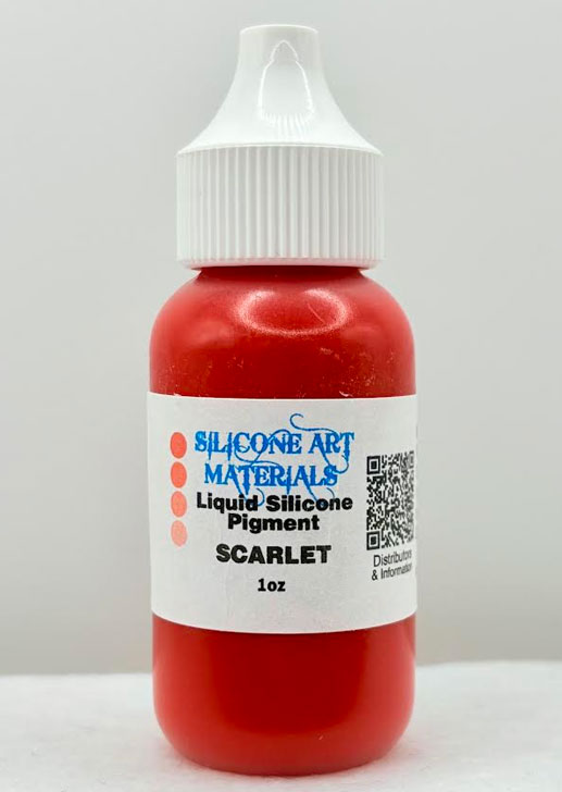 SAM Liquid Silicone Pigment ~ Scarlet ~ 1 OZ