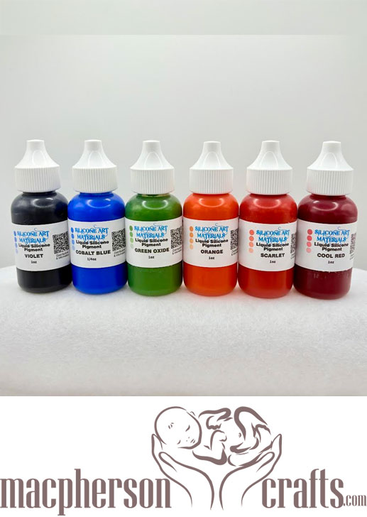 SAM Liquid Silicone Pigments ~ Secondary ~ 6 Colors ~ 1OZ
