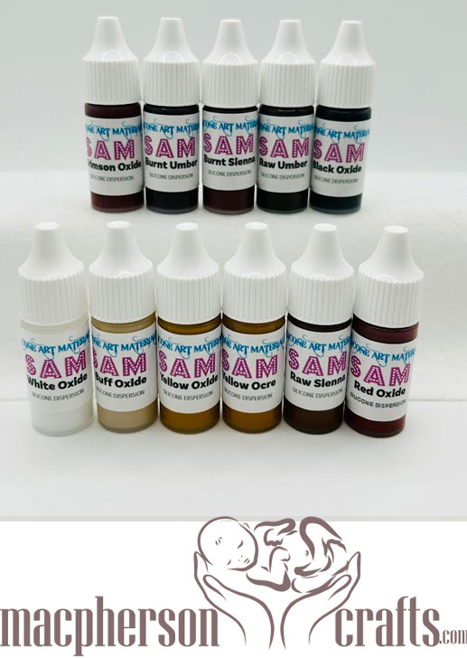 SAM Silicone Paint Set ~ Extended Earth Colors ~ 11 Colors