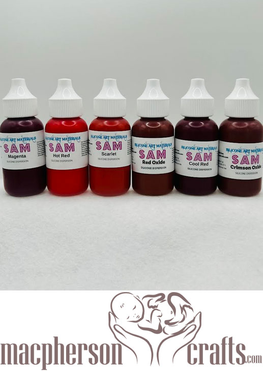 SAM Silicone Paint ~ 6 SAM Reds ~ 1 OZ