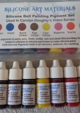 SAM Silicone Paint ~ Doll Painting Set No.1 ~ 10 Colors