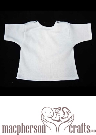 White 2 Snap T-Shirt - Preemie