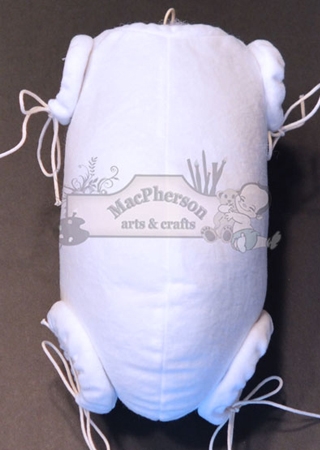 26 Inch White Body - Jointed Full Arms, Full Side Legs