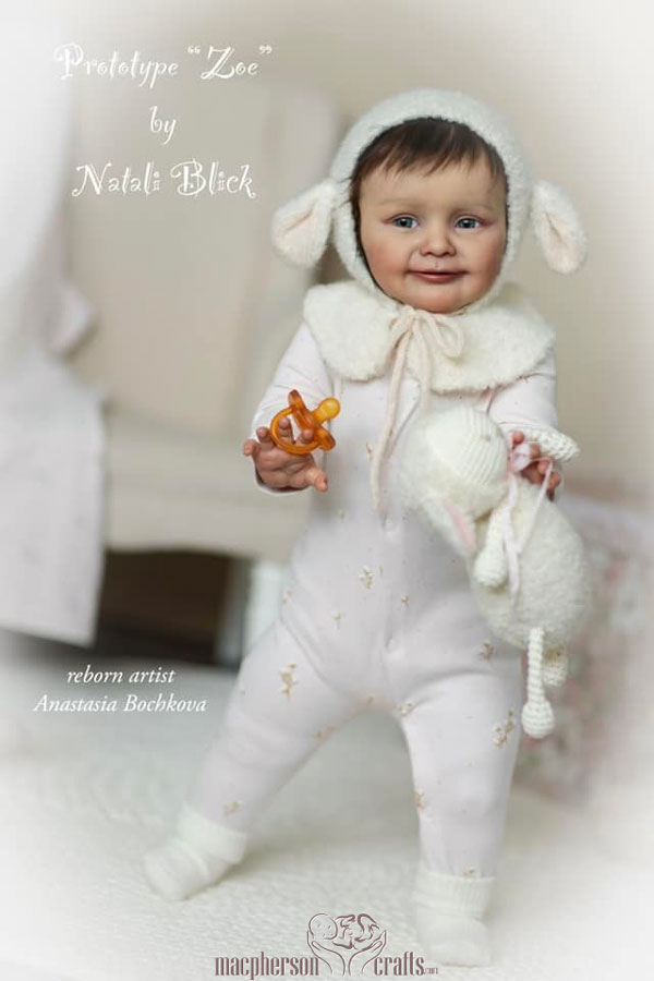 Zoe Limited Edition Reborn Toddler Vinyl Doll Kit by Natali Blick