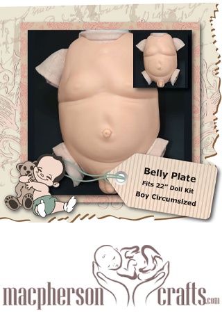 22 Inch Boy Circumcised Belly Plate by DKI