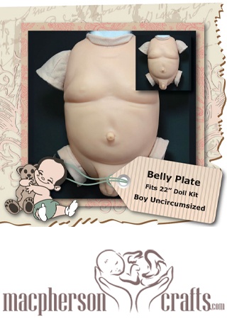 20 Inch Boy Uncircumcised Belly Plate by DKI