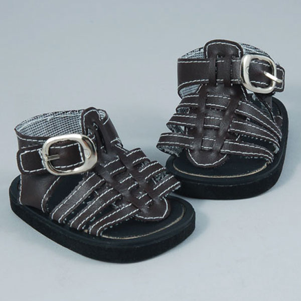 Brown Preemie Sandals