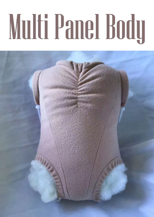 28 Inch Flesh Doe Suede Multi Panel Body ~ Full Arms, Full Front Legs ~No Joints