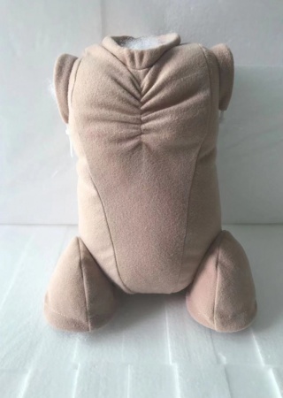 20 Inch Flesh Doe Suede Multi Panel Body ~ Full Arms Non Jointed, 3/4 Legs Jointed